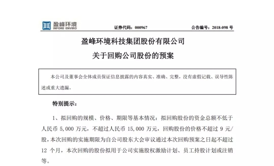 710公海寰宇环境宣布回购部分公司社会公众股份